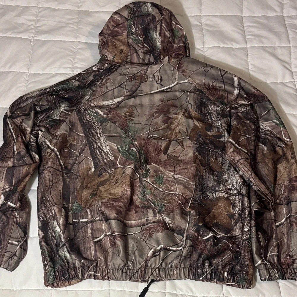 Redhead Camouflage Hooded Zip and Snap Up Jacket